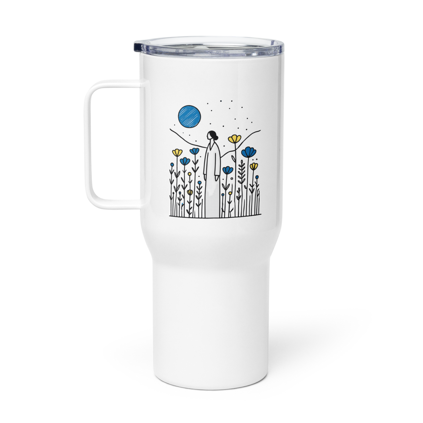 Travel mug with a handle_Longing