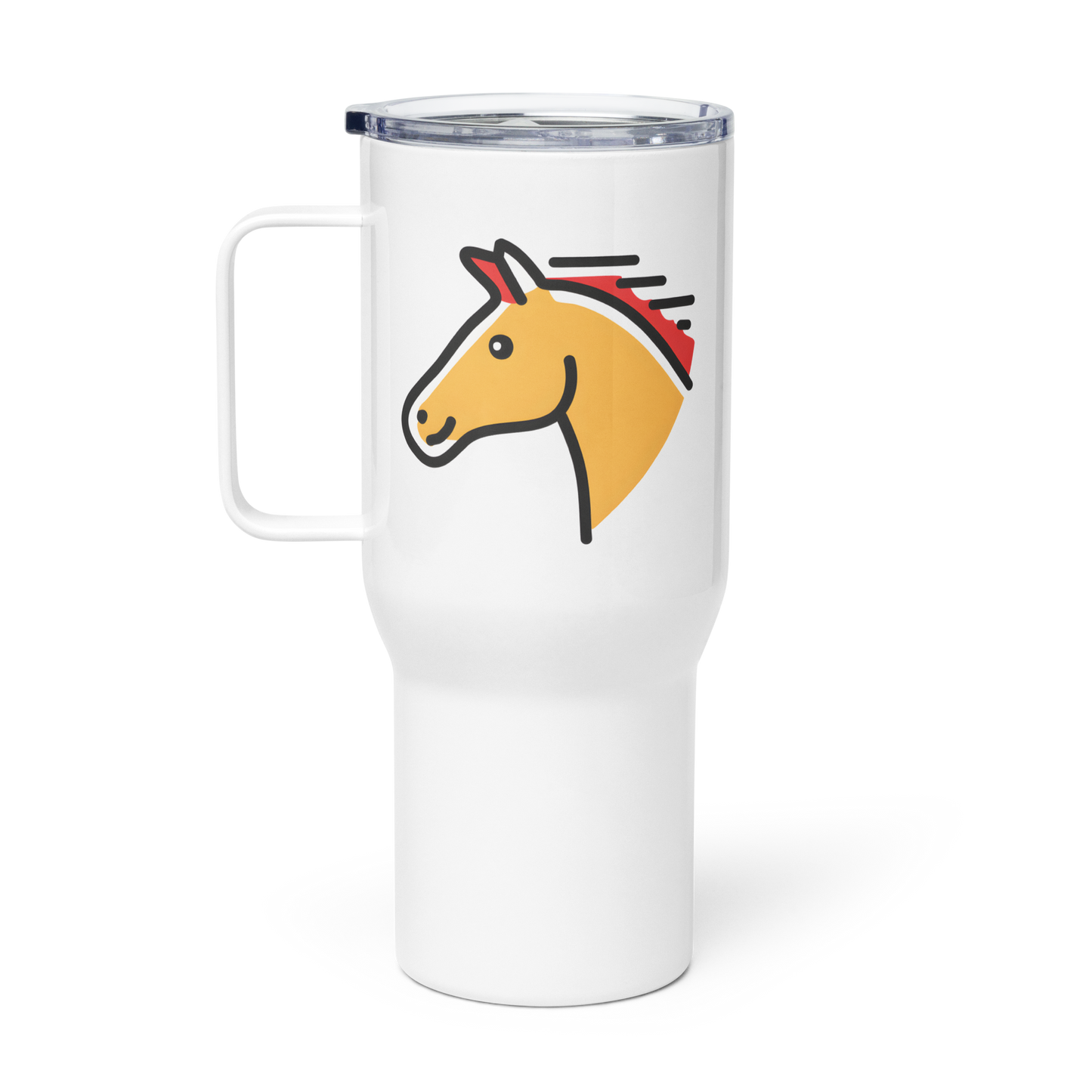 Travel mug with a handle-2026: Year of the Horse