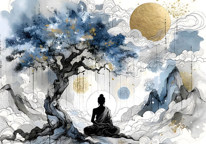 Enlightenment under the Bodhi tree_Digital Download