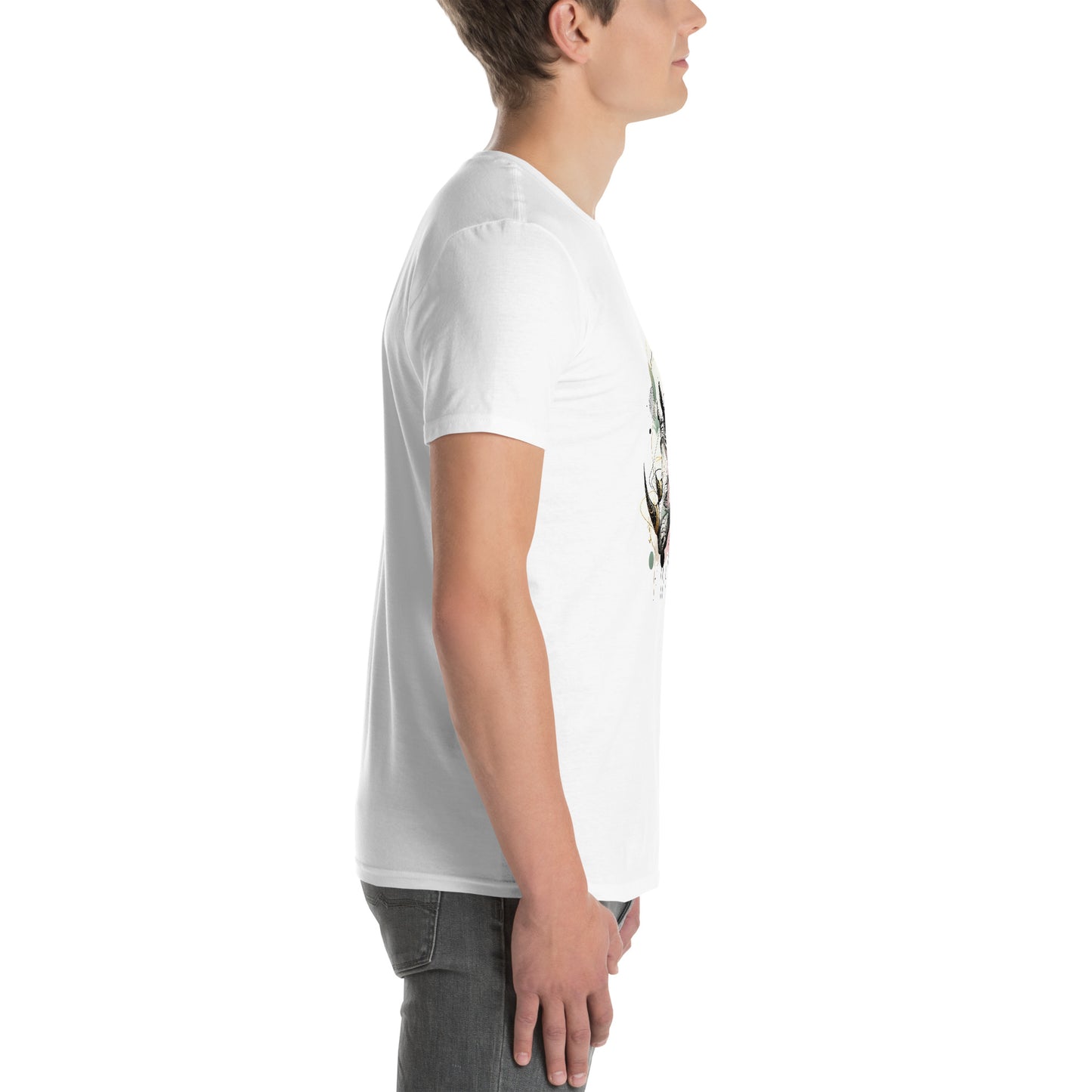 Short-Sleeve Unisex T-Shirt_Go alone like a rhinoceros