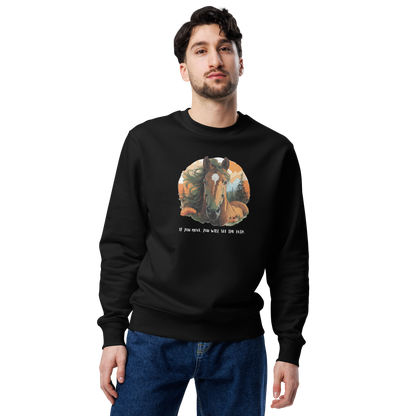 Unisex eco sweatshirt_Red Horse