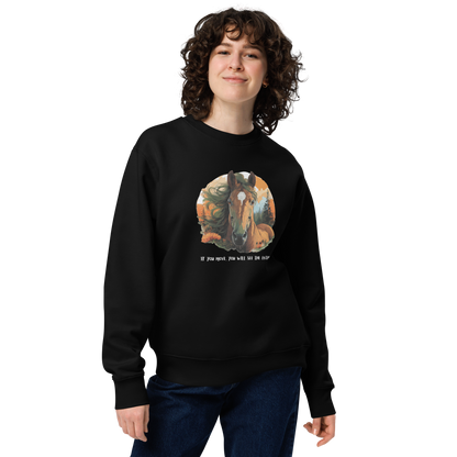 Unisex eco sweatshirt_Red Horse
