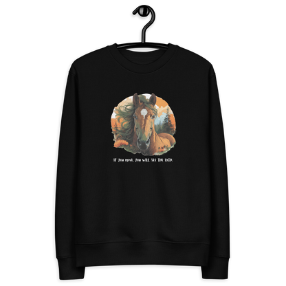 Unisex eco sweatshirt_Red Horse