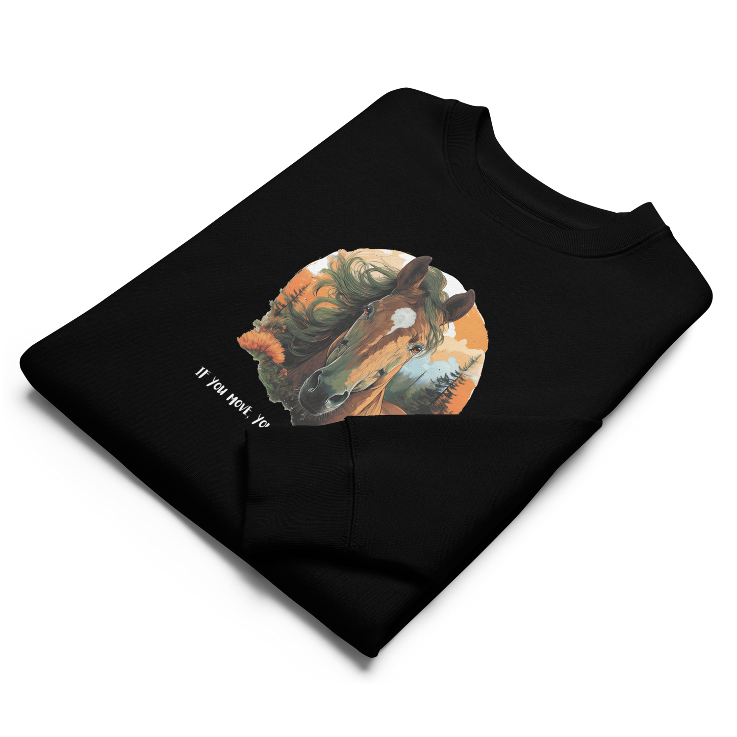 Unisex eco sweatshirt_Red Horse