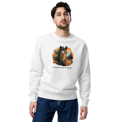 Unisex eco sweatshirt_Red Horse