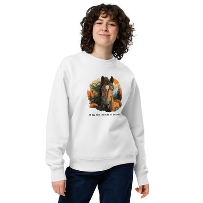 Unisex eco sweatshirt_Red Horse