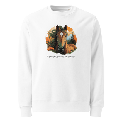 Unisex eco sweatshirt_Red Horse