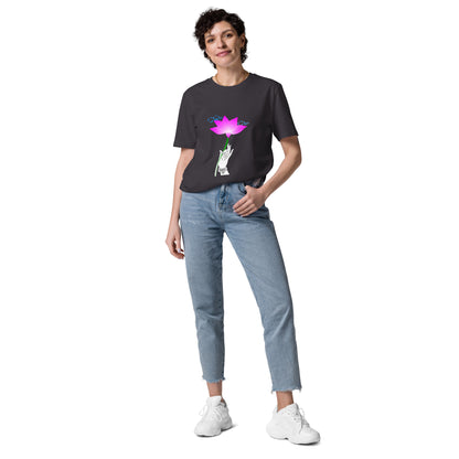 Unisex organic cotton t-shirt_The Flower Sermon