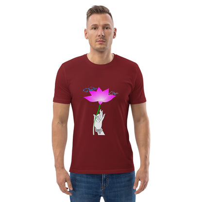 Unisex organic cotton t-shirt_The Flower Sermon