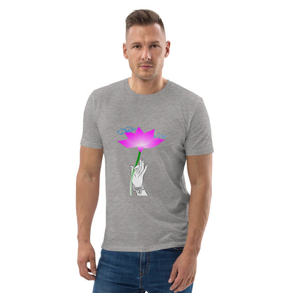 Unisex organic cotton t-shirt_The Flower Sermon