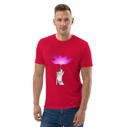 Unisex organic cotton t-shirt_The Flower Sermon