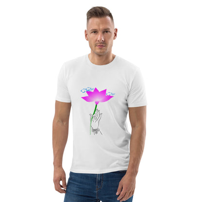 Unisex organic cotton t-shirt_The Flower Sermon