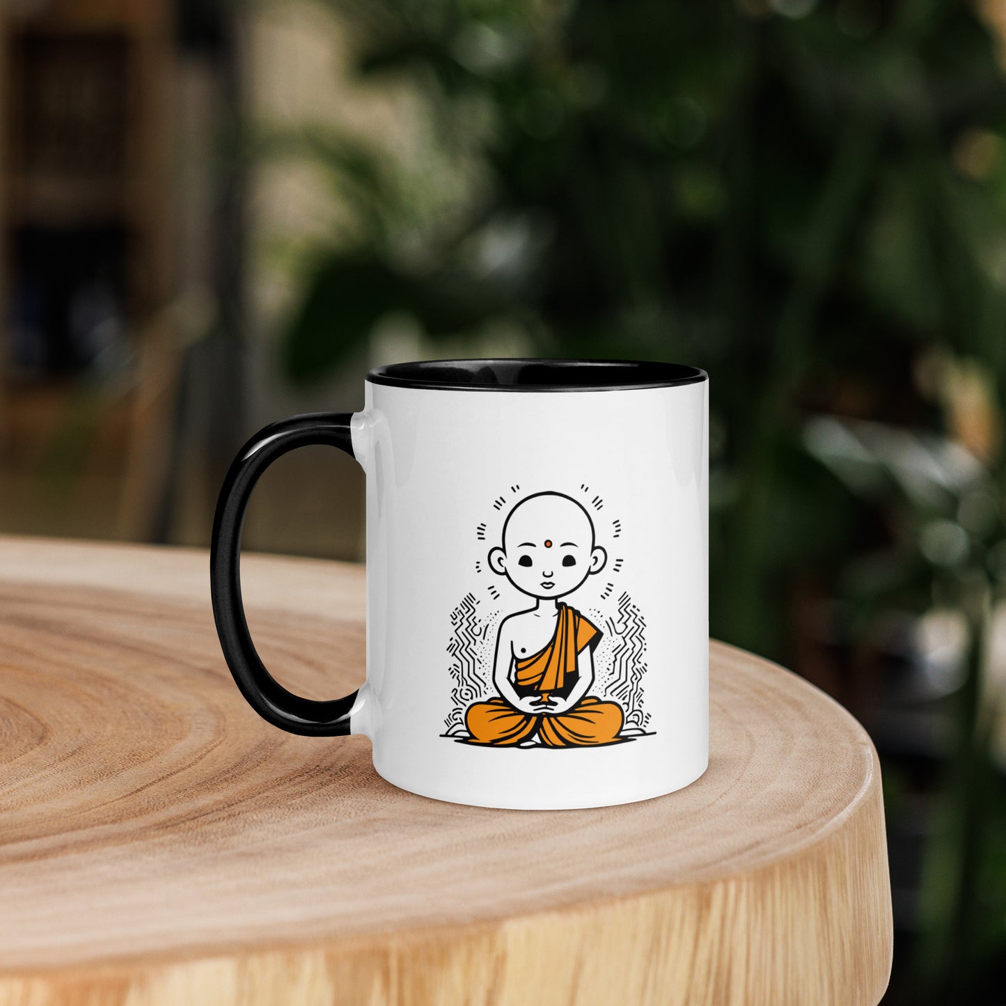 Mug with Color Inside_A young monk