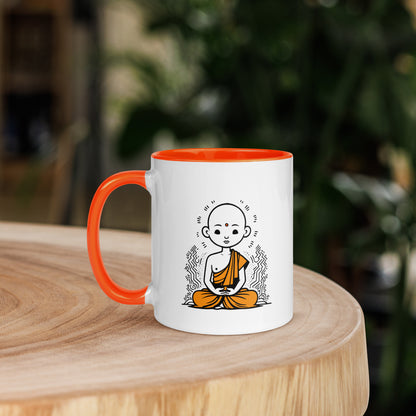 Mug with Color Inside_A young monk