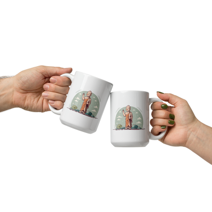 Happy Siddhartha_White glossy mug