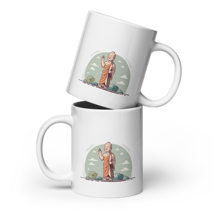 Happy Siddhartha_White glossy mug
