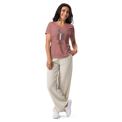 Women’s relaxed v-neck t-shirt_Longing