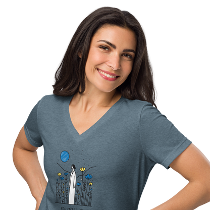 Women’s relaxed v-neck t-shirt_Longing