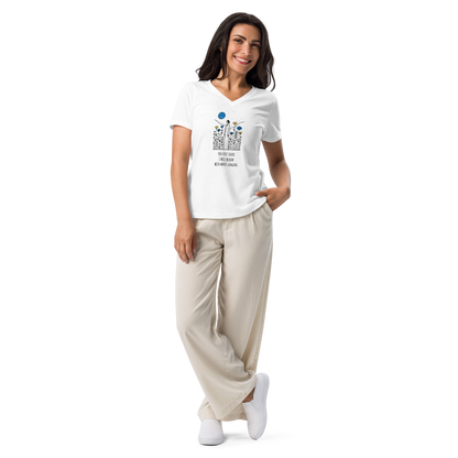 Women’s relaxed v-neck t-shirt_Longing